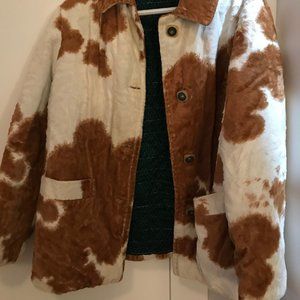 Oversized cow coat